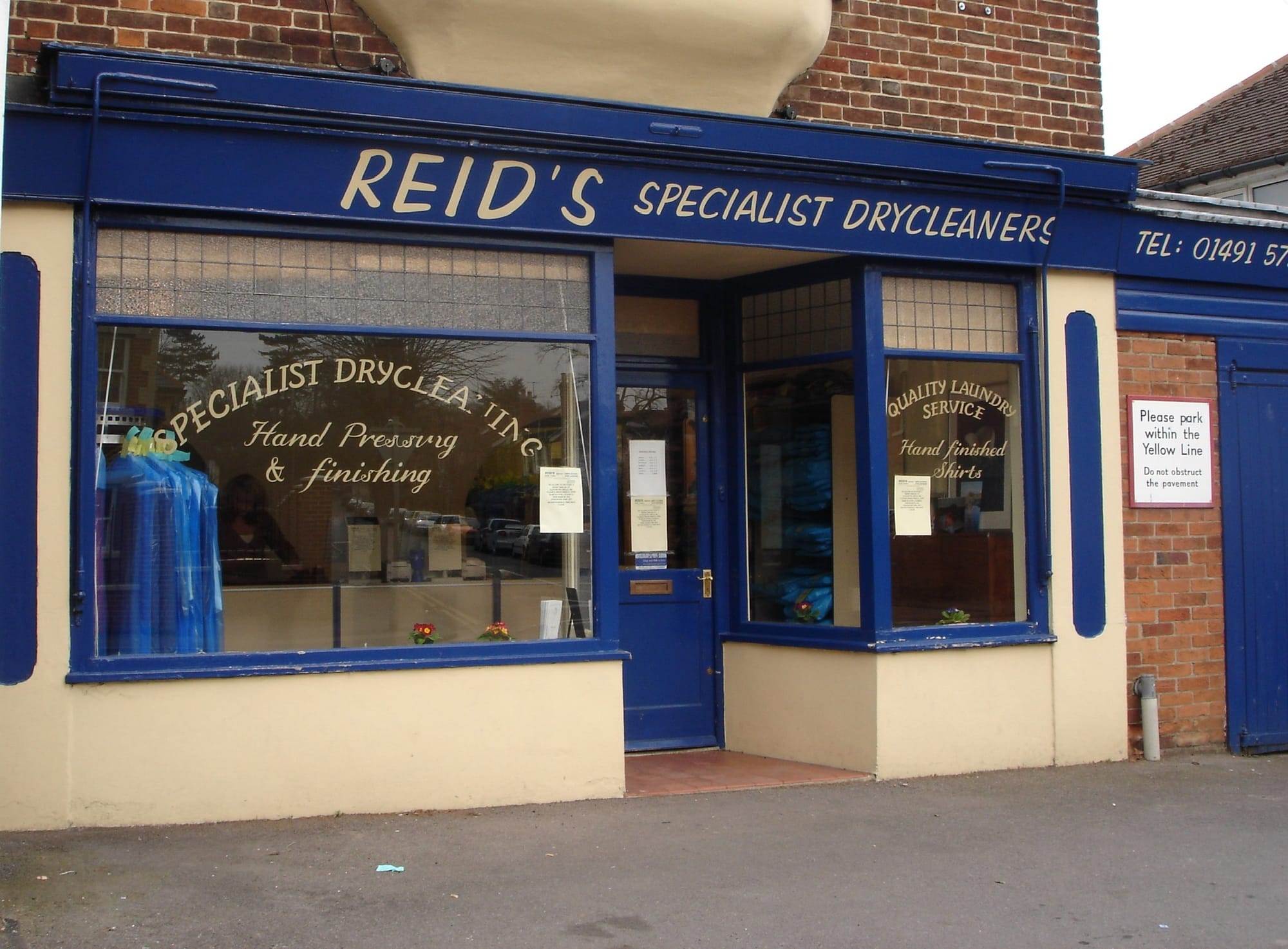 The Reids of Henley shopfront in its earlier blue livery